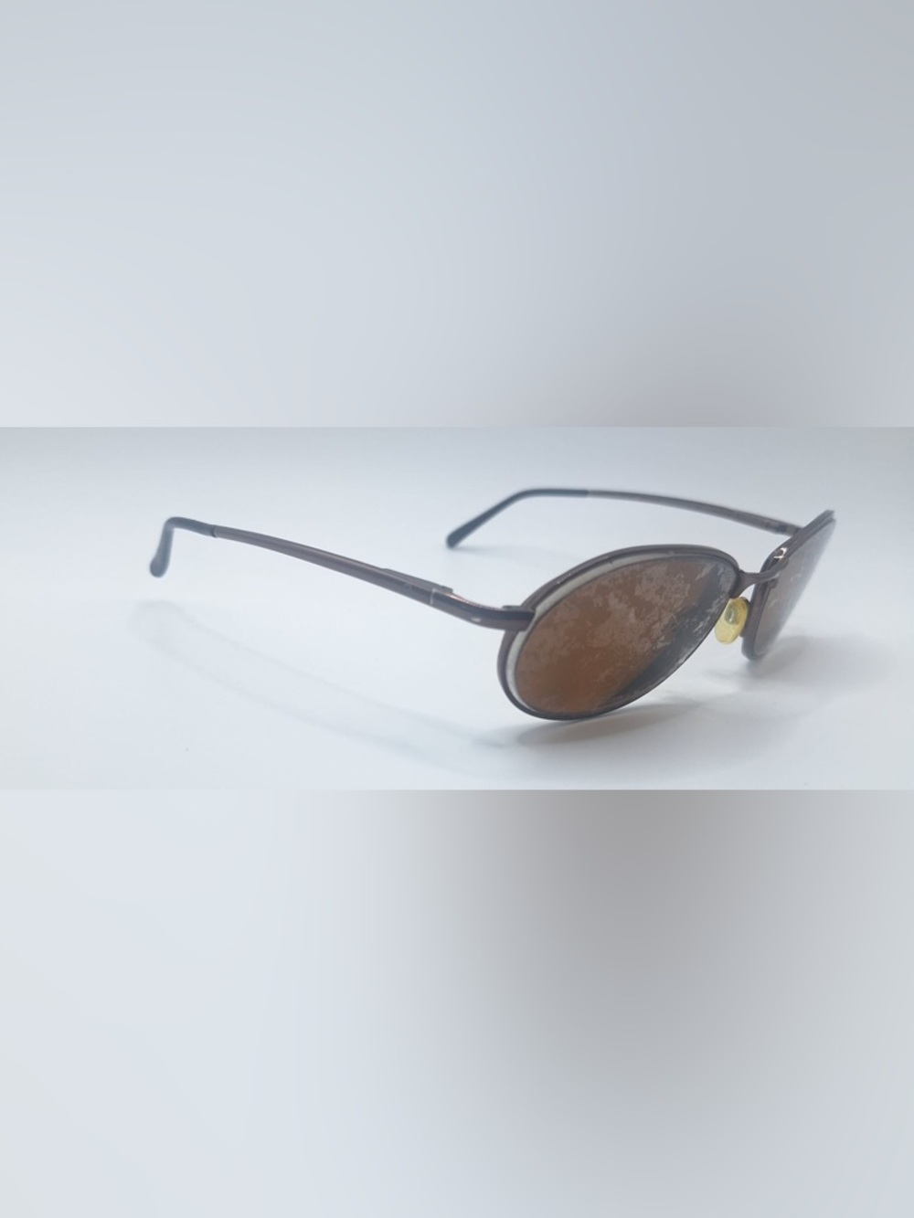 Oceano 800879110 204 Brown Oval Metal Sunglasses Frames Only
